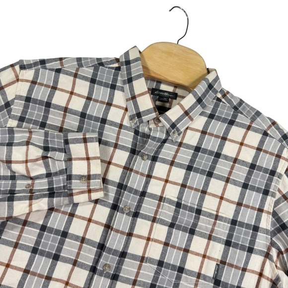 Eddie Bauer Shirt Mens 2XL Classic Fit Plaid Flannel Button Down Long Sleeve - Picture 1 of 7